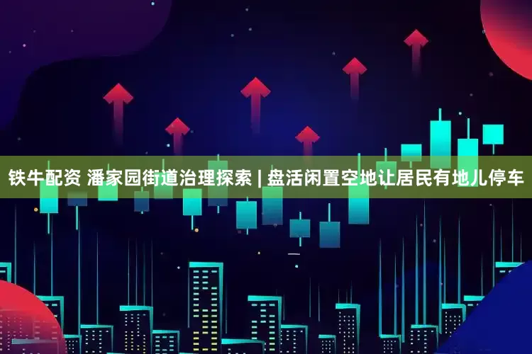 铁牛配资 潘家园街道治理探索 | 盘活闲置空地让居民有地儿停车